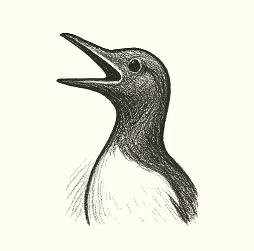 An icon illustrating a frog that is vocalizing.